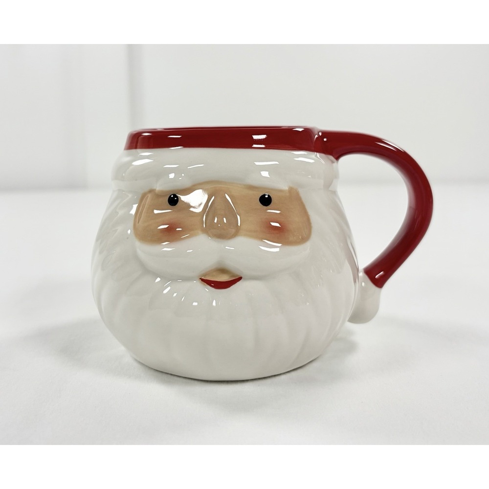 Wondershop Target 3D Christmas Santa Head‎ Face Figural Mug Stoneware 17oz Cup